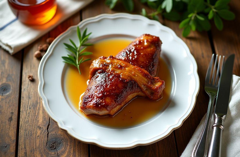 Magret de canard rôti au miel : recette simple et savoureuse